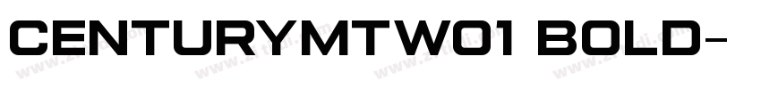 CenturyMTW01 Bold字体转换